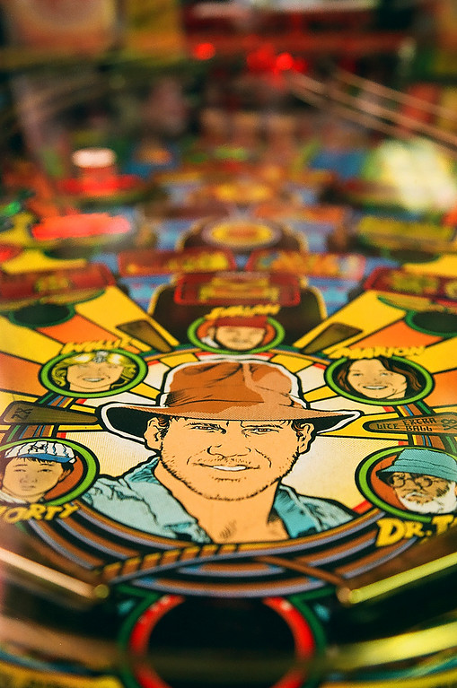 Indiana Jones Pinball at Flynn's Retrocade - Roy, Utah