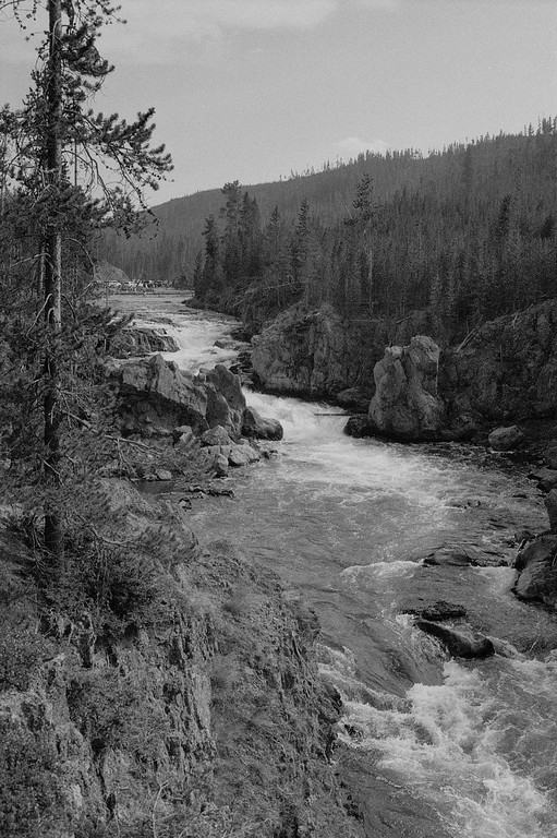 Firehole Canyon Waterfalls - Yellowstone National Park, Wyoming.