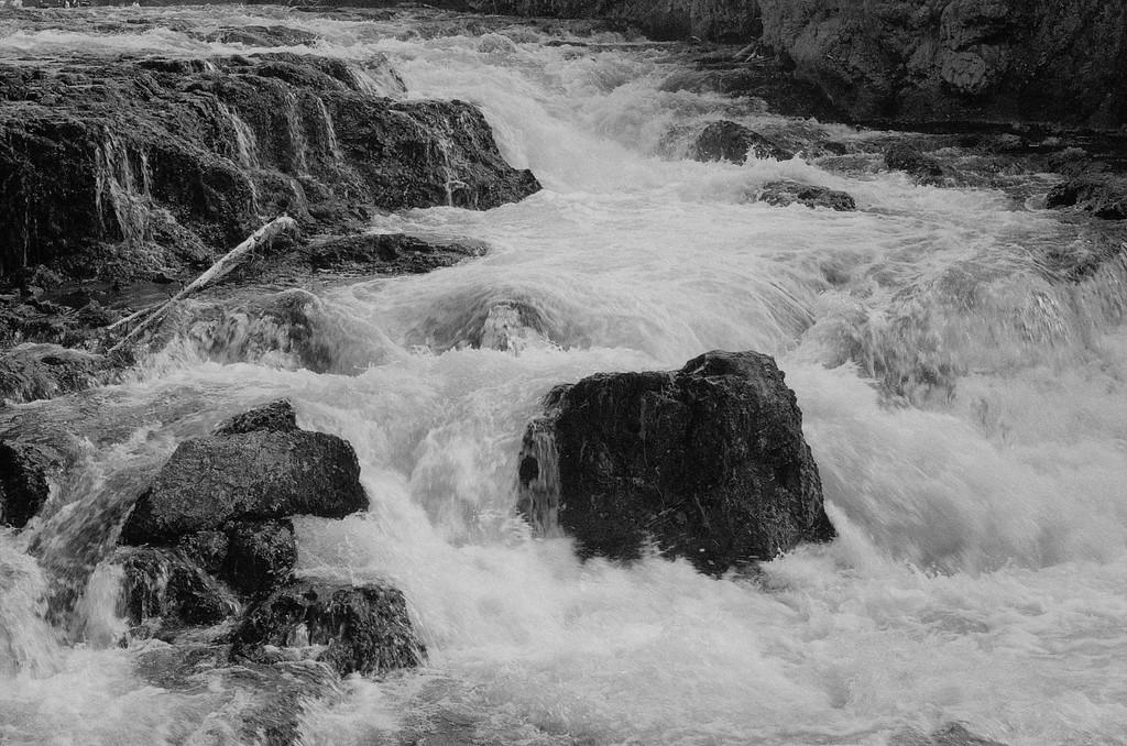 Firehole Canyon Waterfalls - Yellowstone National Park, Wyoming.