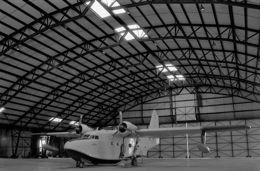 Inside the Enola Gay Aircraft Hangar - Historic Wendover Airfield - Wendover, Utah