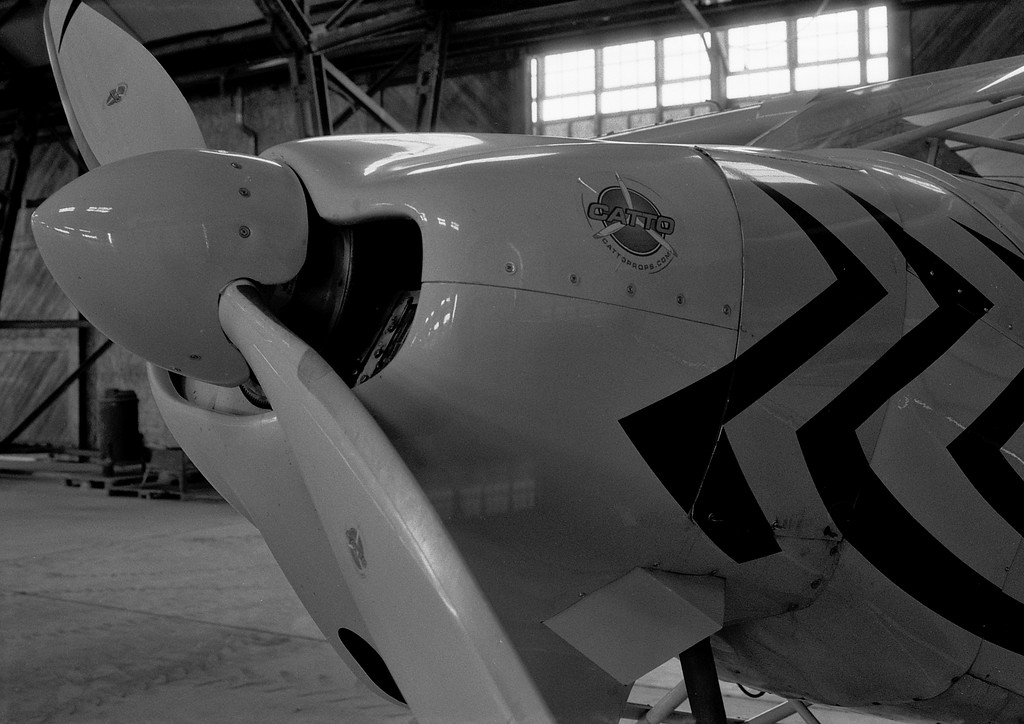 Plane Inside the Enola Gay Aircraft Hangar - Historic Wendover Airfield - Wendover, Utah