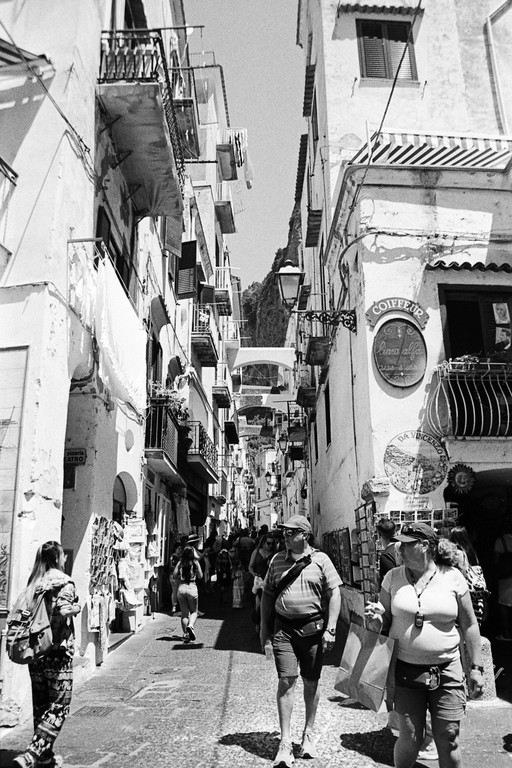 People In The Amalfi Coast, Italy