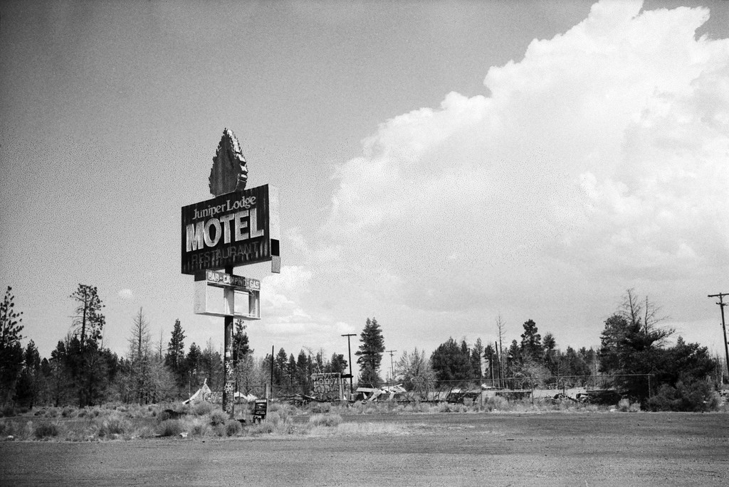 Juniper Lodge Motel Sign - California