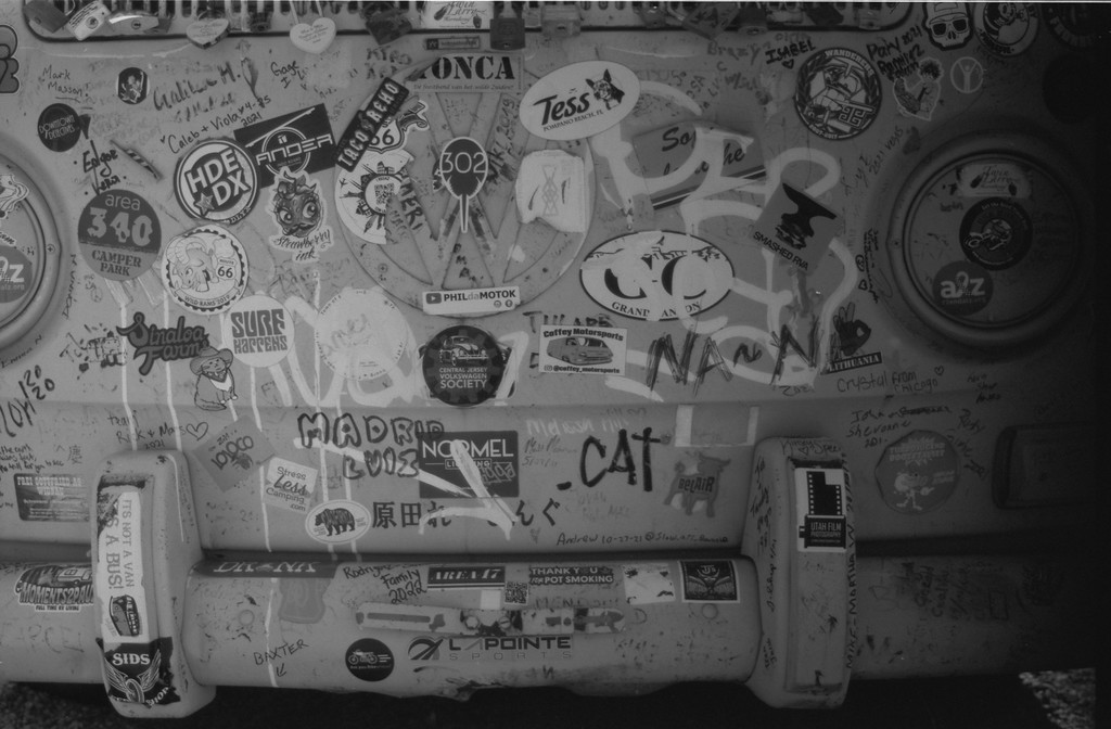 VW Bus at the Copper Cart - Route 66 - Seligman, Arizona