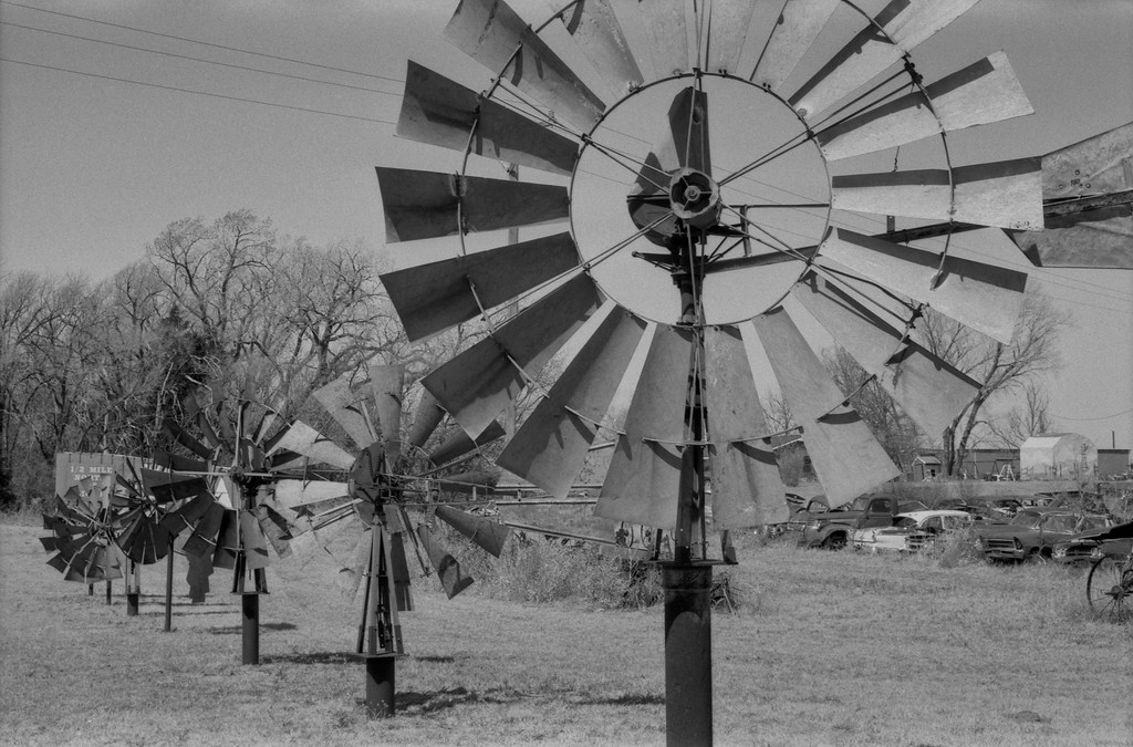 Antique Windmills - Route 66 - Erick, Oklahoma