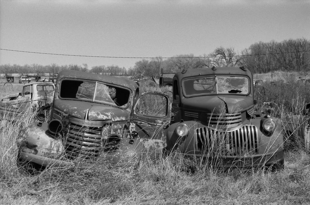 Abandoned Trucks - Route 66 - Erick, Oklahoma