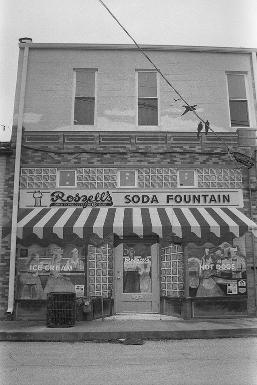 Roszell's Soda Fountain Mural in Pontiac - Route 66 - Pontiac Illinois