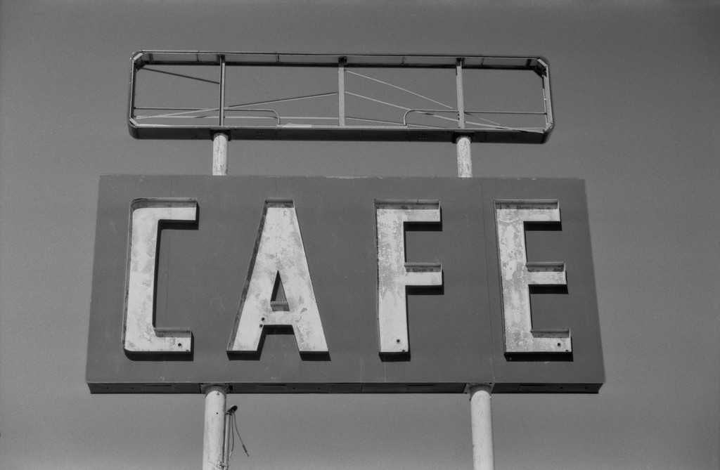 Midpoint Cafe Sign - Route 66 - Adrian, Texas