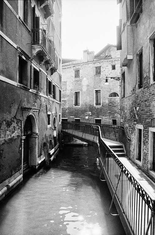 Narrow Canal & Walkway - Venice, Italy