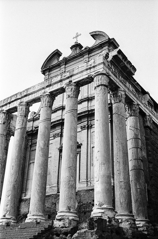 Temple of Antoninus and Faustina - Roman Forum in Rome, Italy
