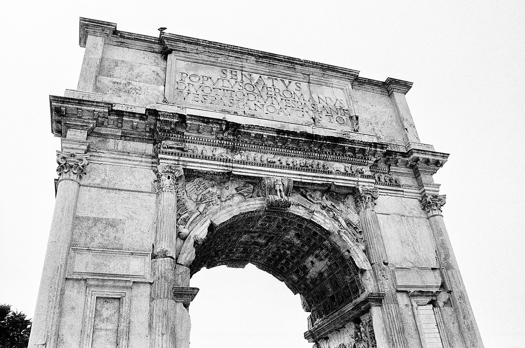 Arch of Titus - Roman Forum in Rome, Italy