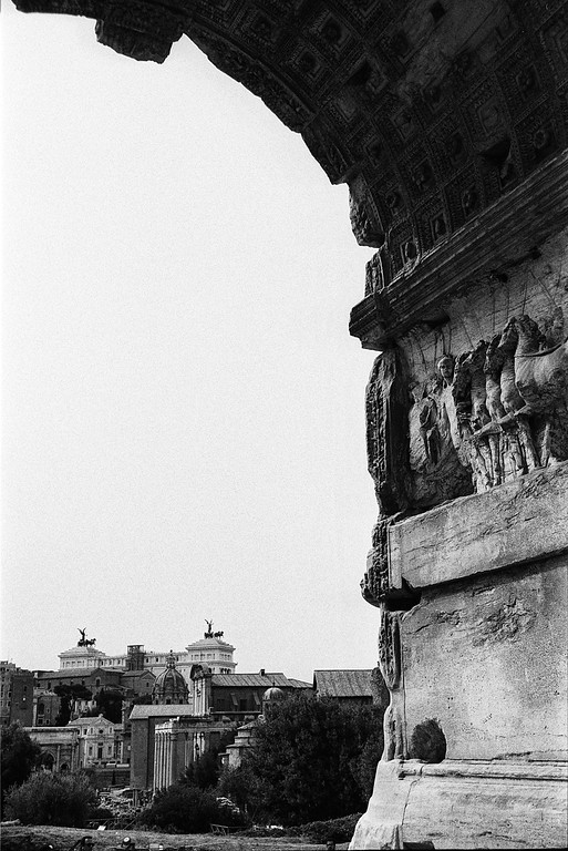 Arch of Titus - Roman Forum in Rome, Italy