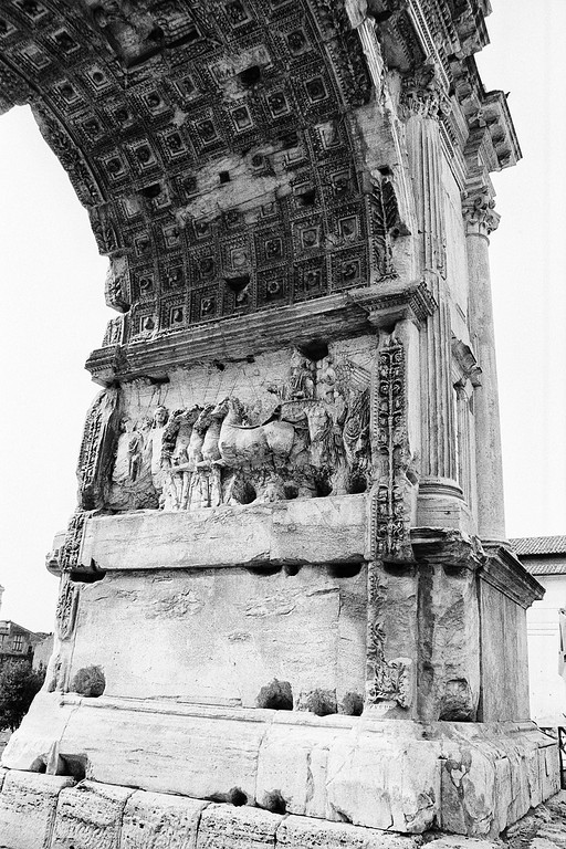 Arch of Titus - Roman Forum in Rome, Italy