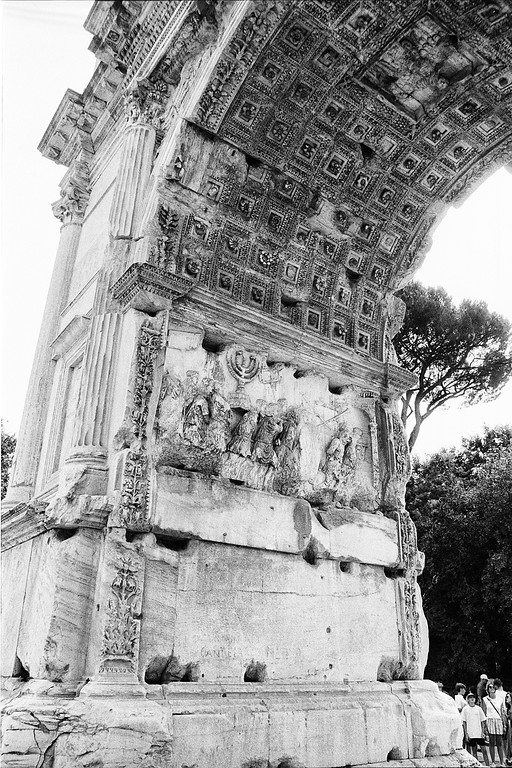 Arch of Titus - Roman Forum in Rome, Italy